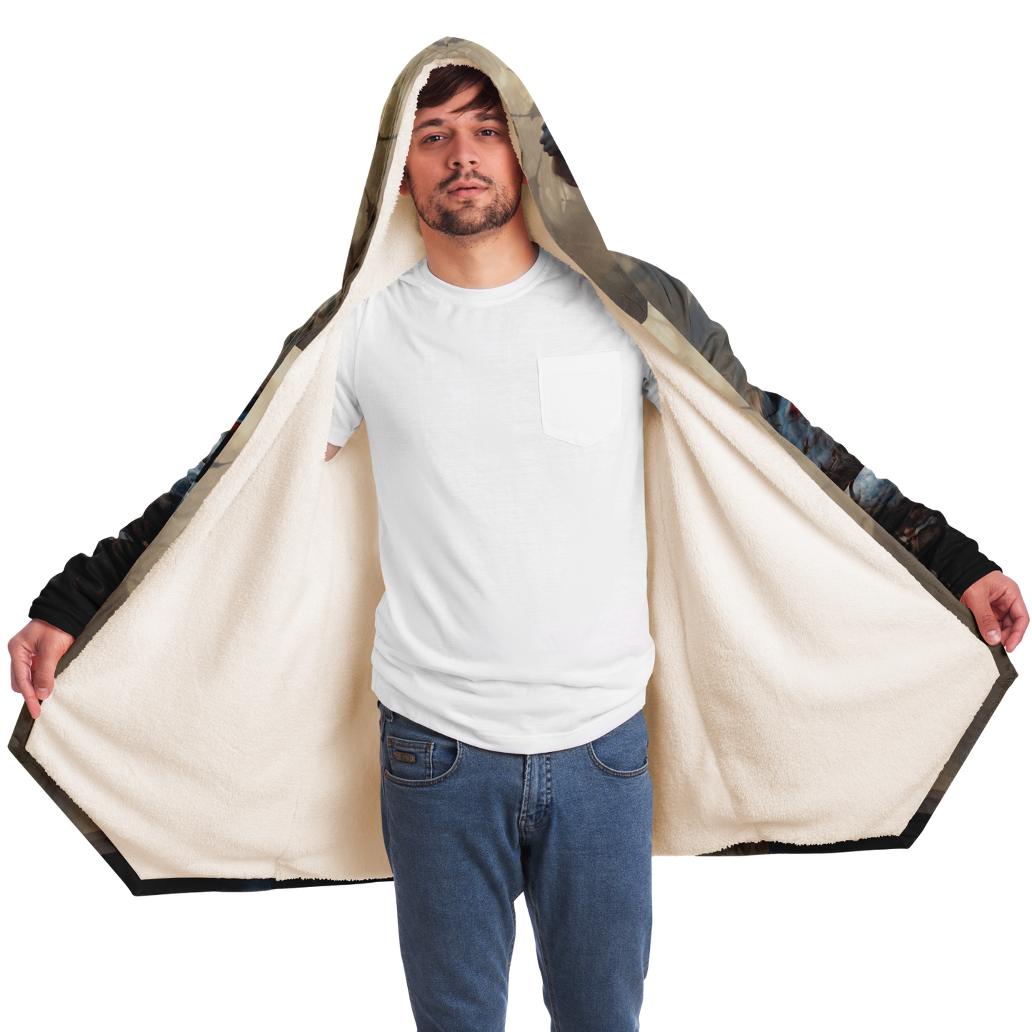 Werewolf Warrior Microfleece Cloak