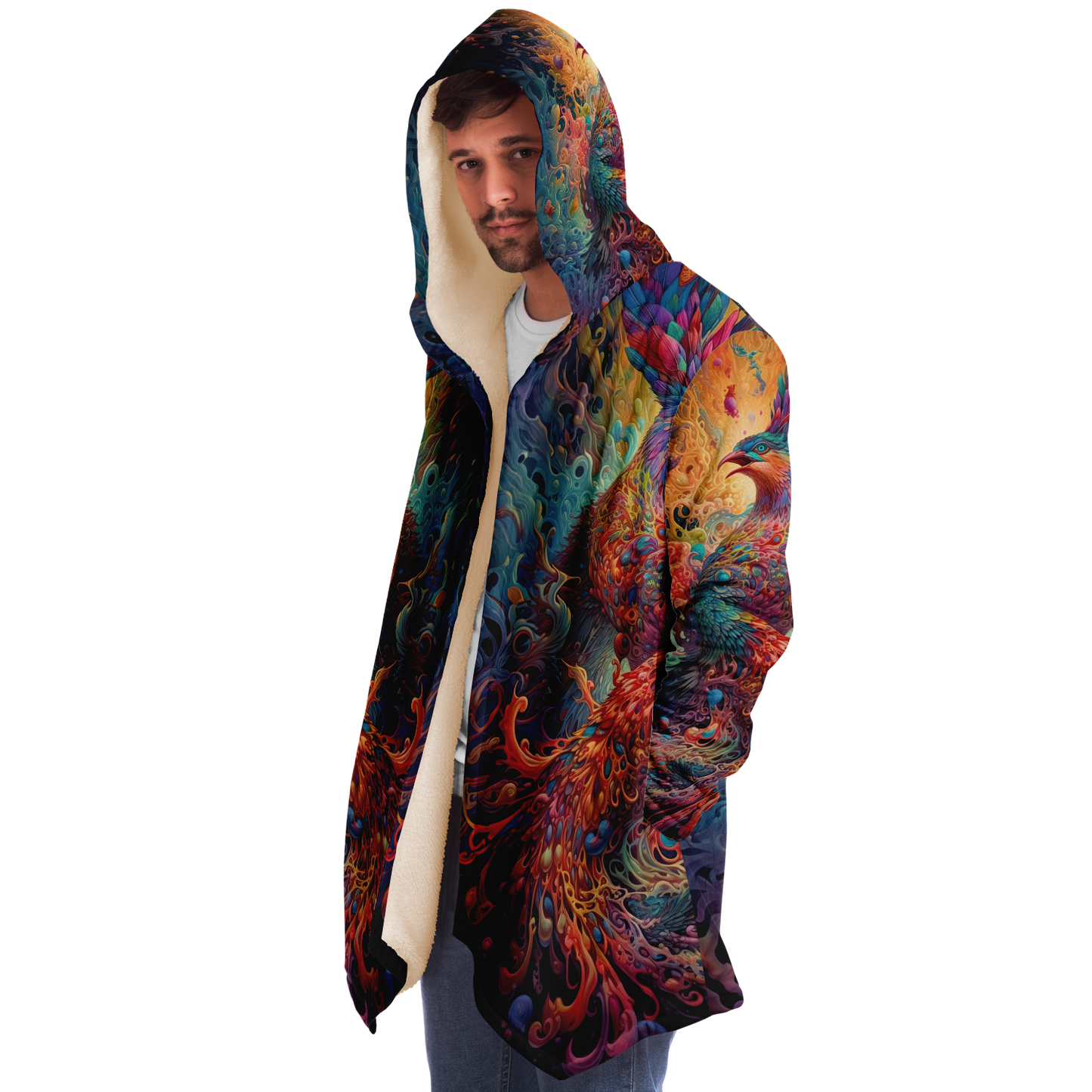 Liquid Light Phoenix Microfleece Cloak