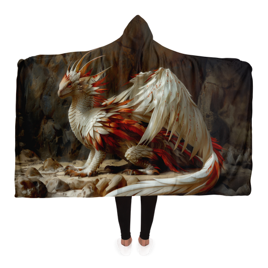 Snowfire Dragon Hooded Blanket