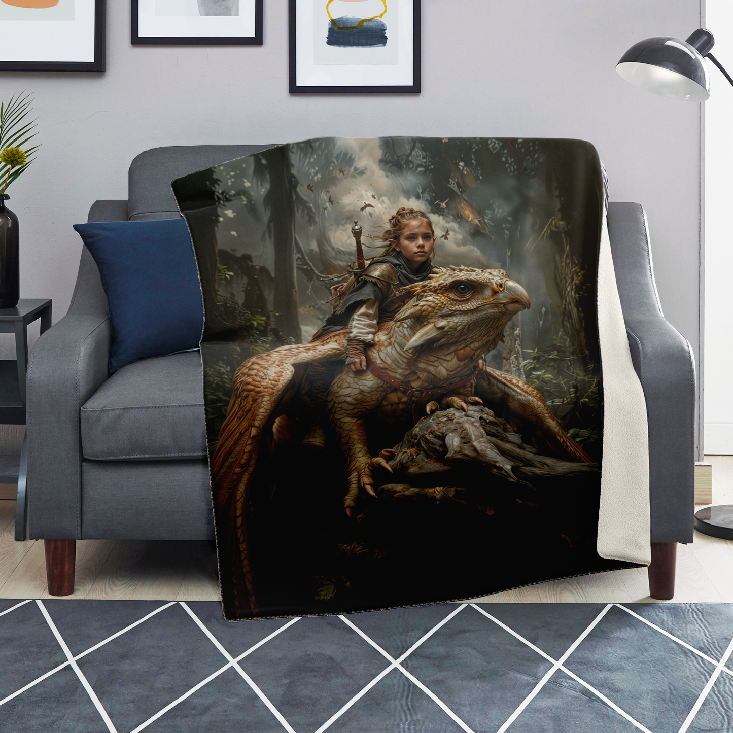 Griffins Guardian Premium Microfleece Blanket