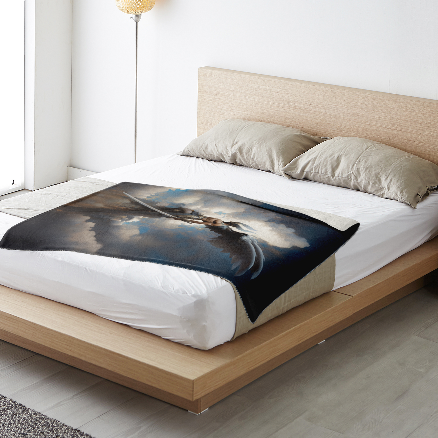 Celestial Judge Premium Microfleece Blanket