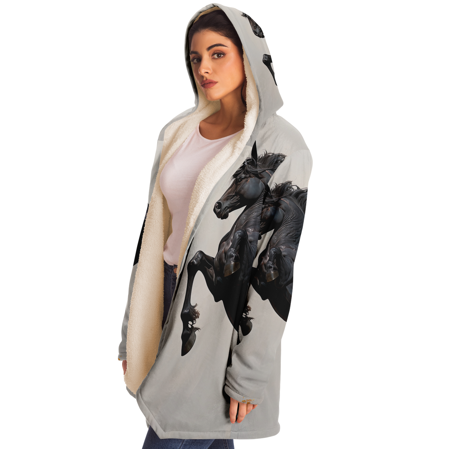 Midnight Unicorn Microfleece Cloak