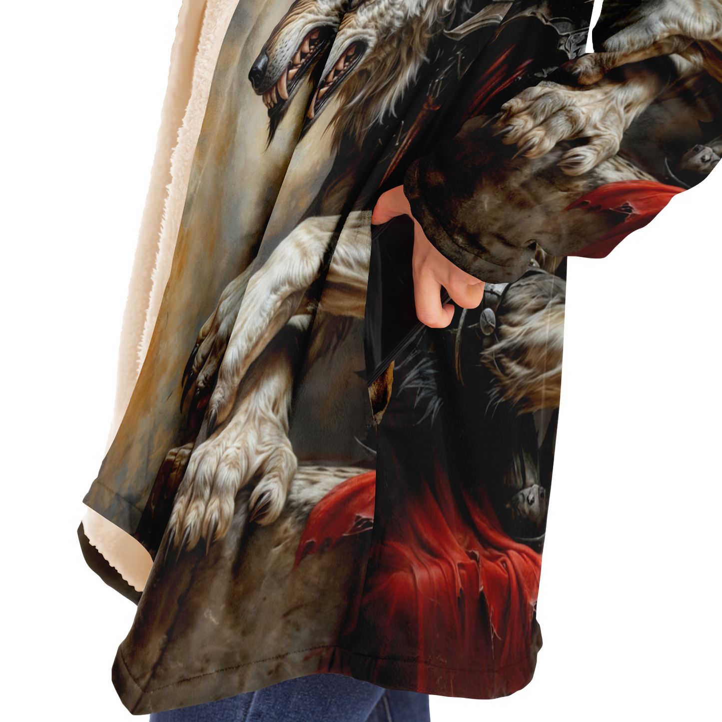 Dracowolf Microfleece Cloak