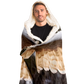 Ivory Winged Lynx Hooded Blanket