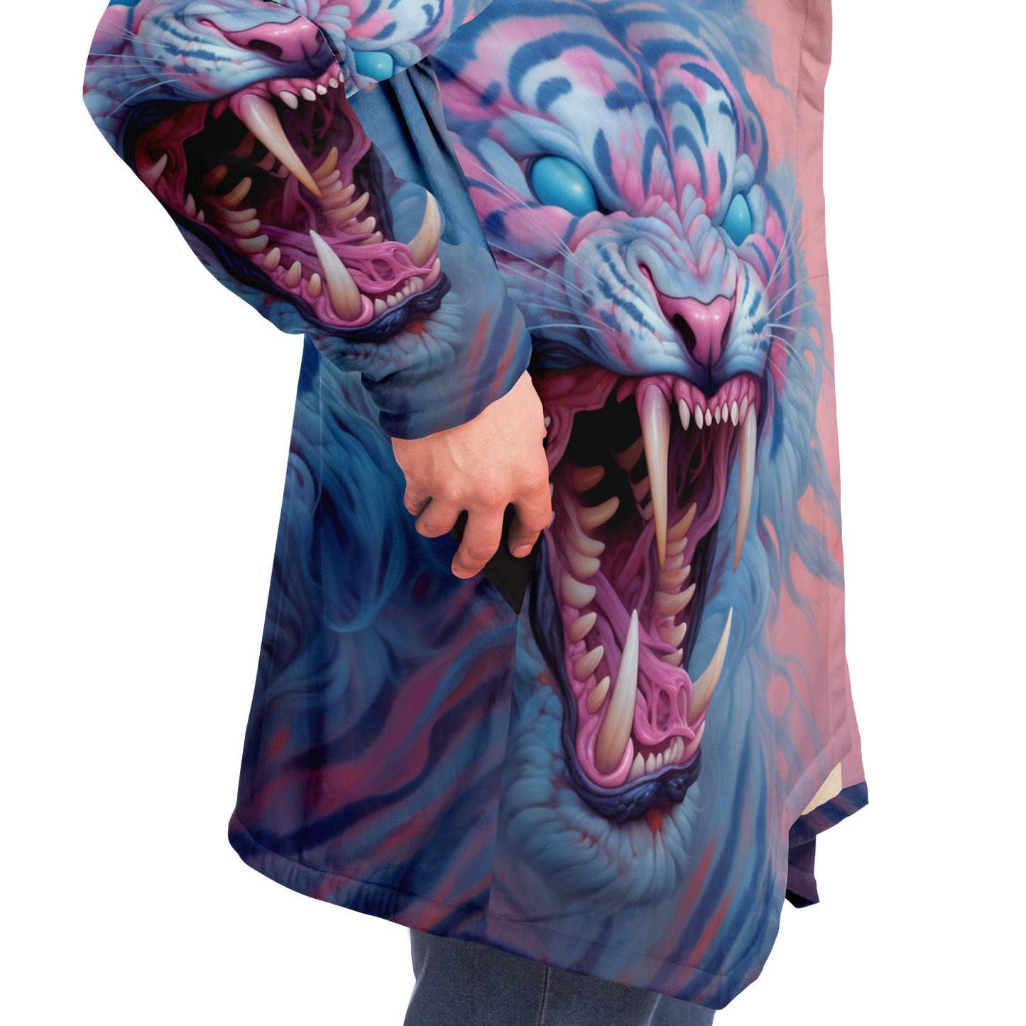 Demon Tiger Microfleece Cloak