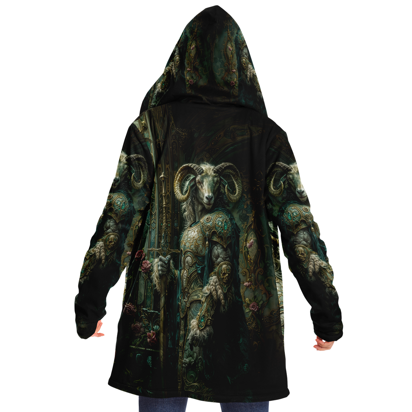 Emerald Oathkeeper Microfleece Cloak