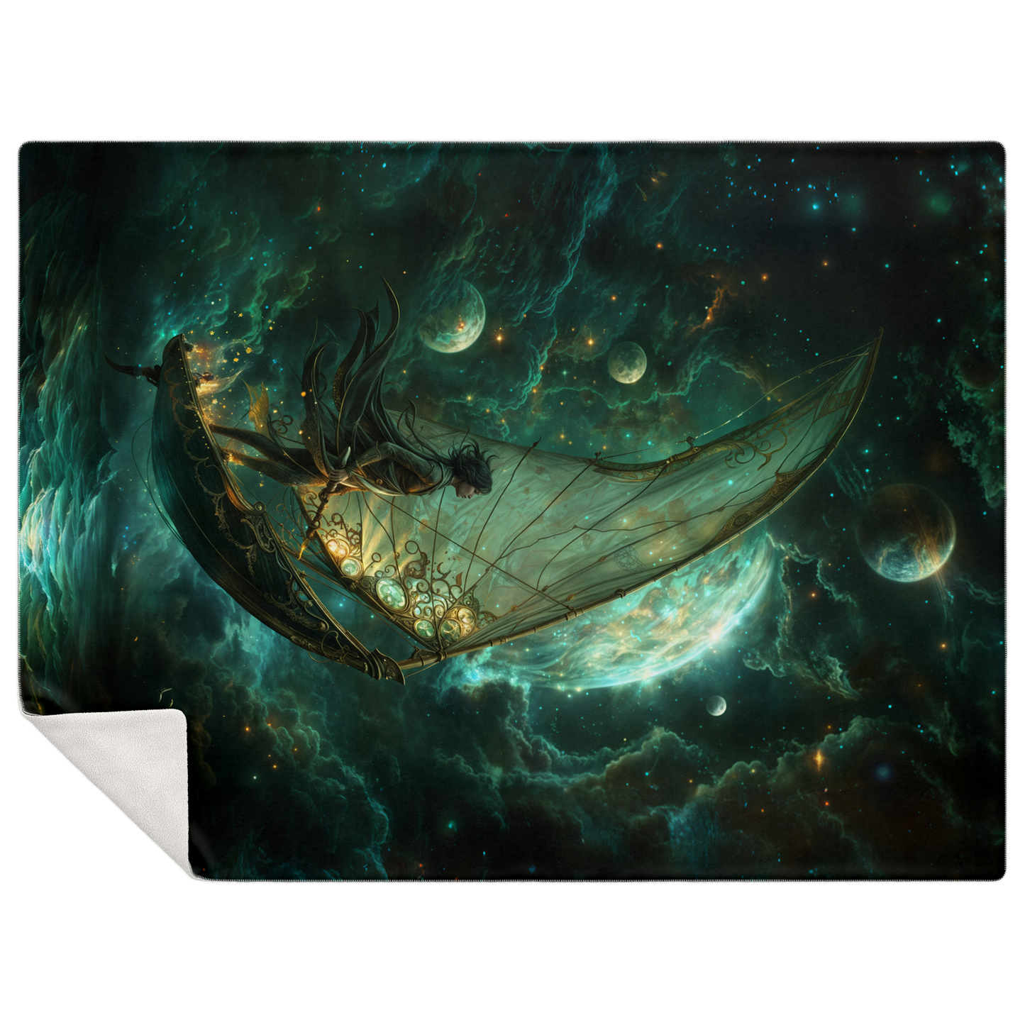 Astral Navigator Premium Microfleece Blanket