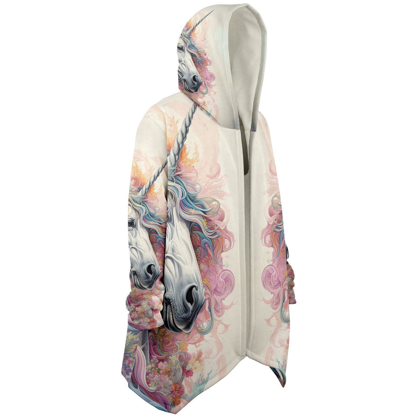 Fluro Unicorn Microfleece Cloak