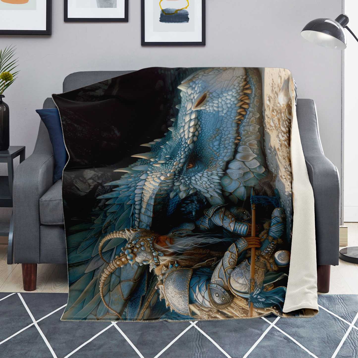 Dragons Rest Premium Microfleece Blanket