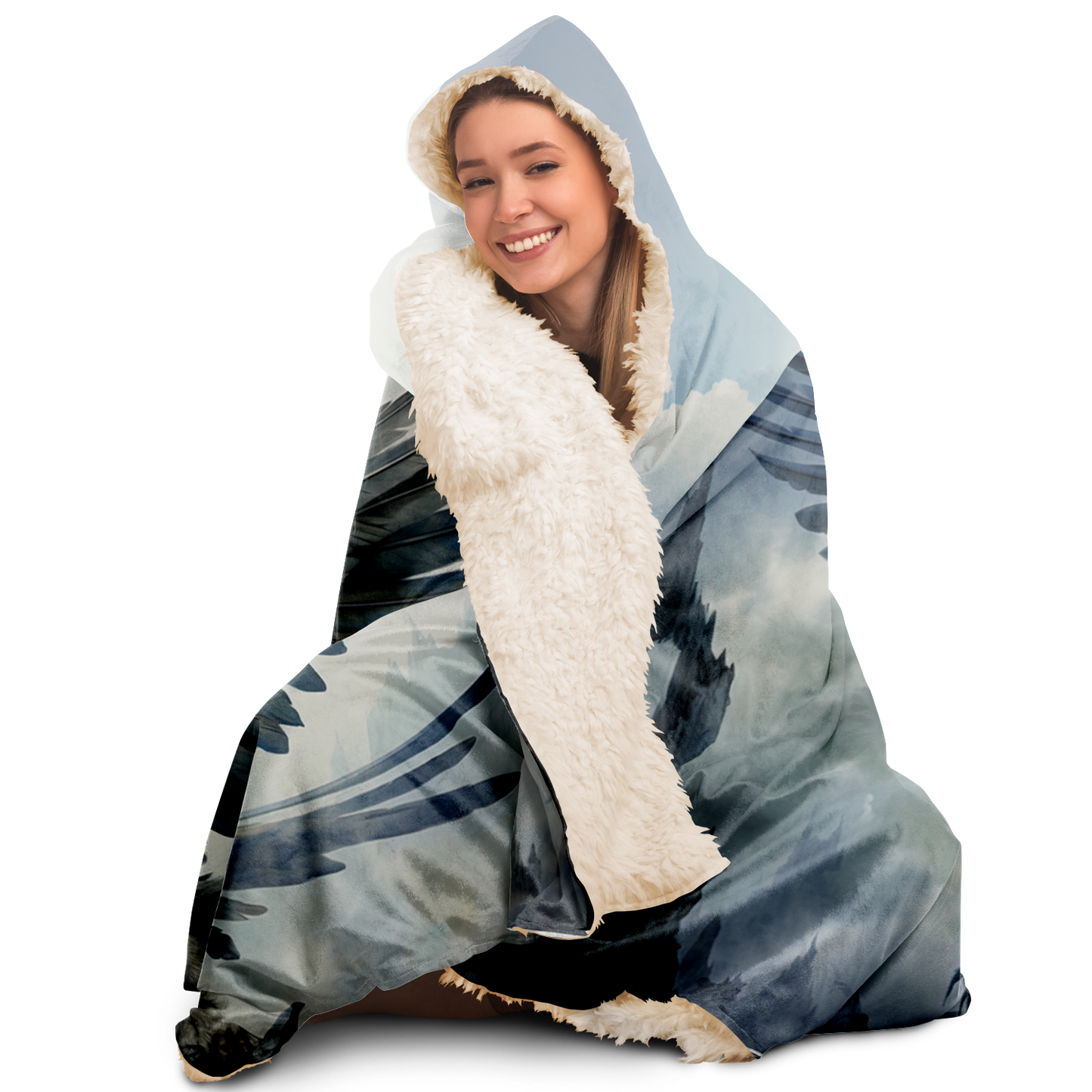 Glacier Guardian Griffon Hooded Blanket