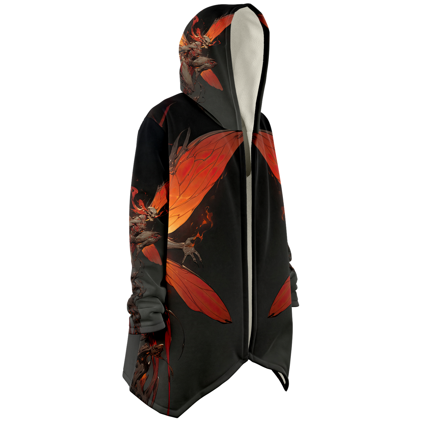 Flaming Dragonspryte Microfleece Cloak