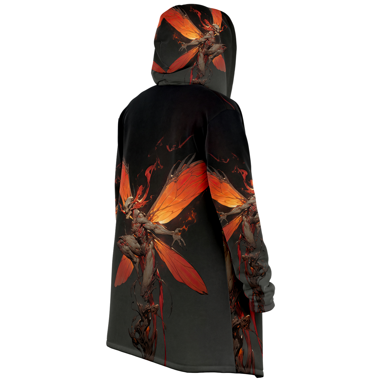 Flaming Dragonspryte Microfleece Cloak