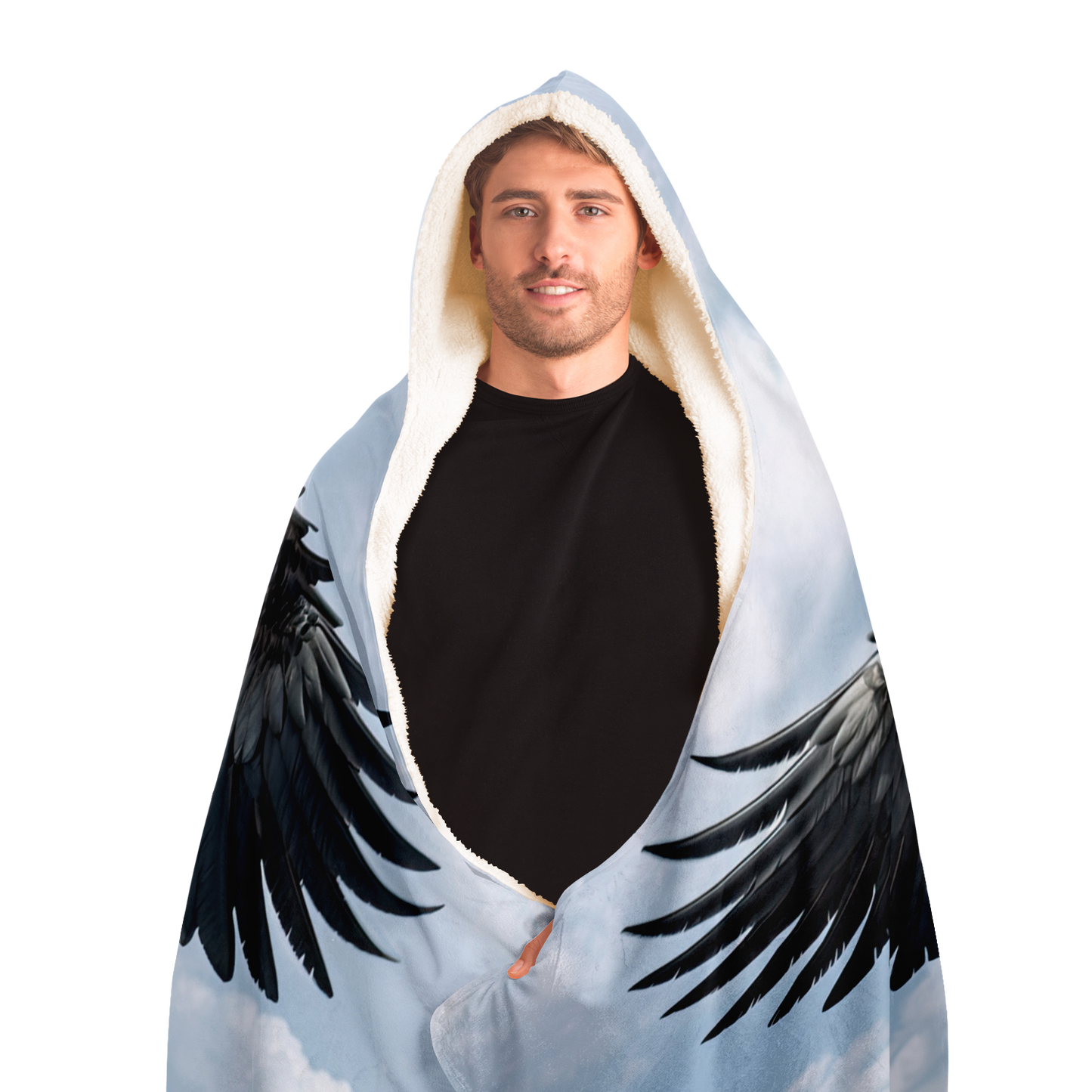 Midnight Pegasus Hooded Blanket