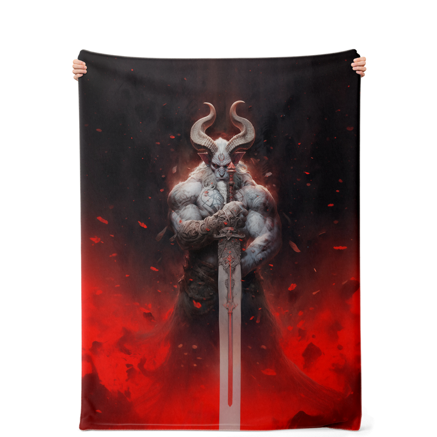 Premium Hellforge Minotaur Microfleece Blanket