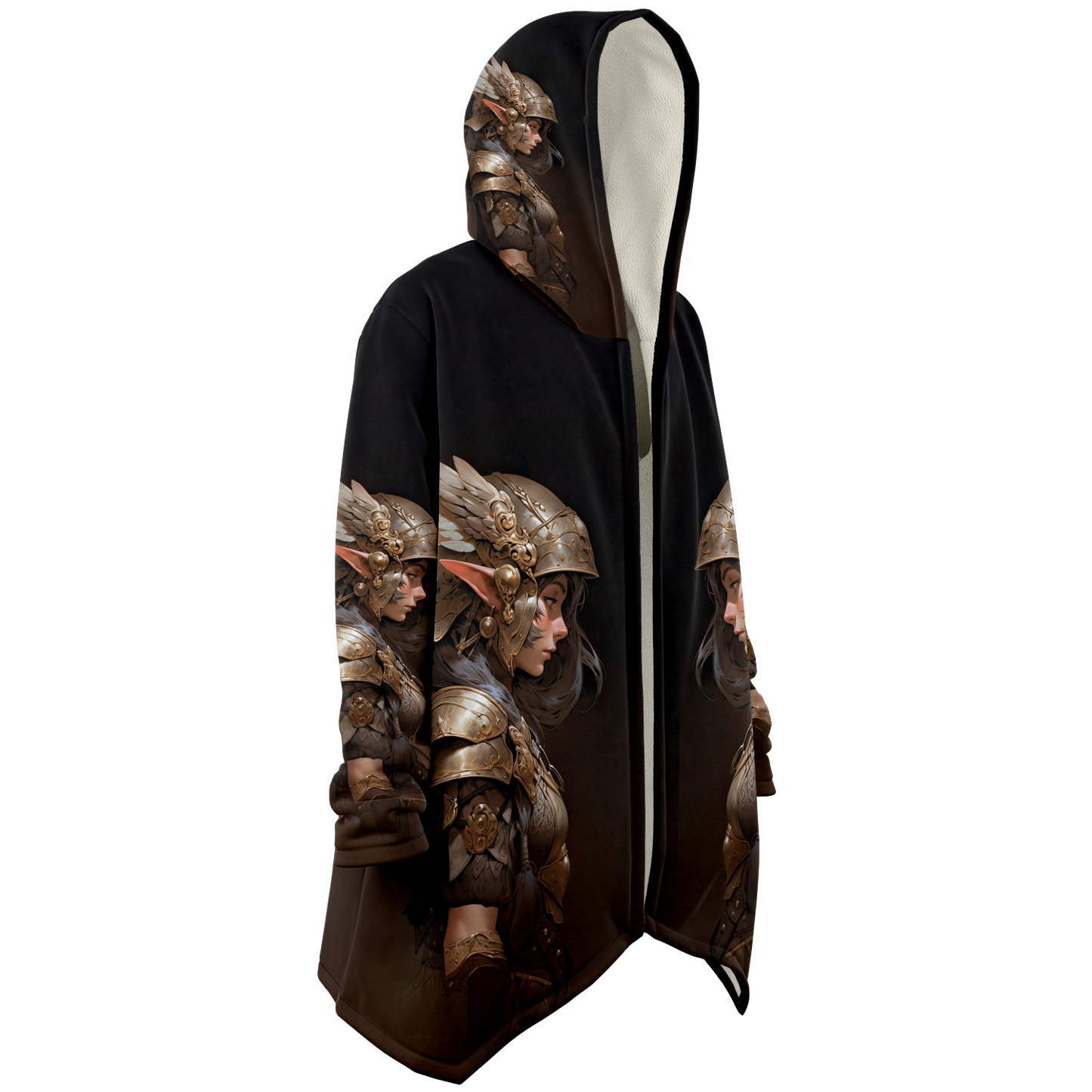 Feather Fae Soldier Microfleece Cloak