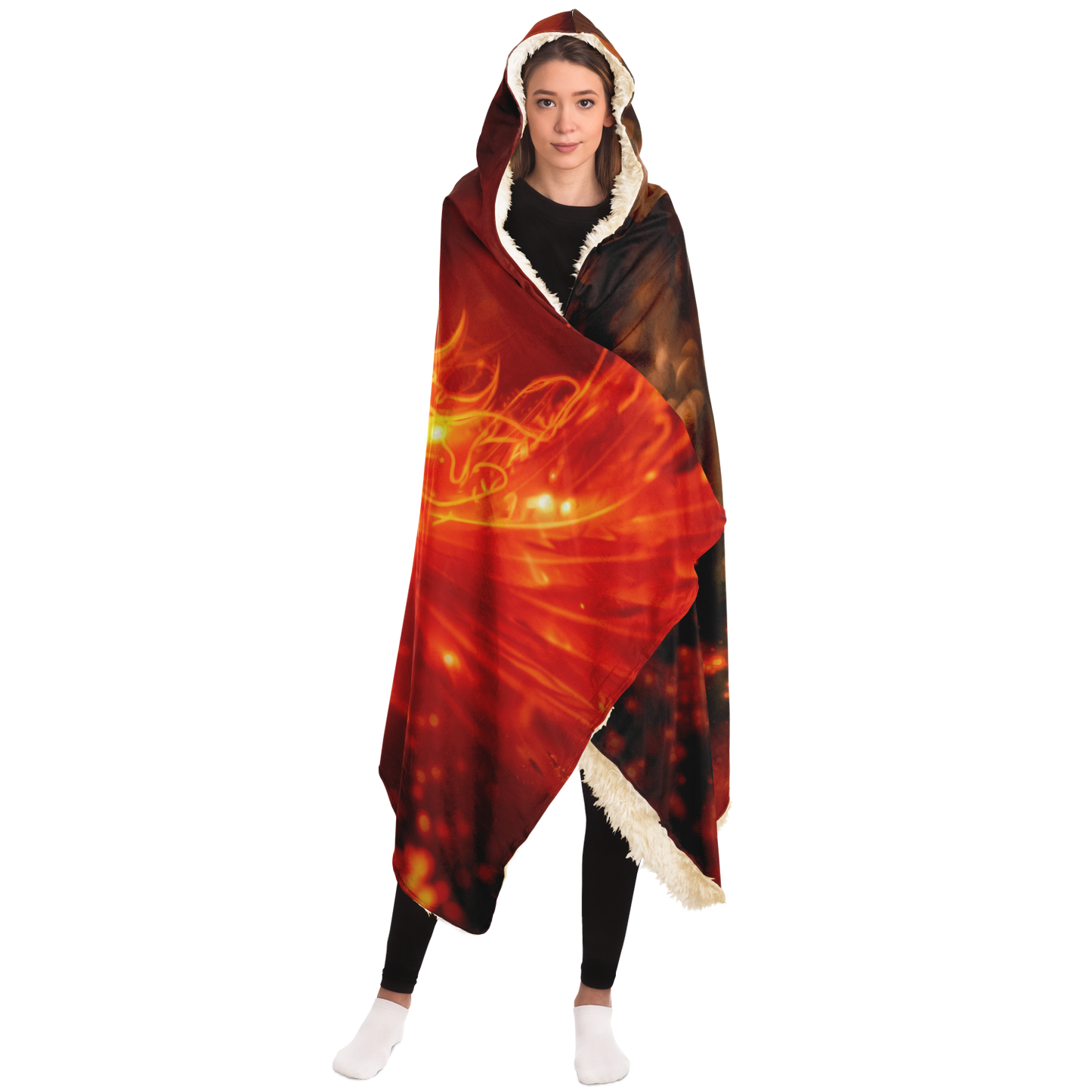 Blazing Grace Phoenix Hooded Blanket