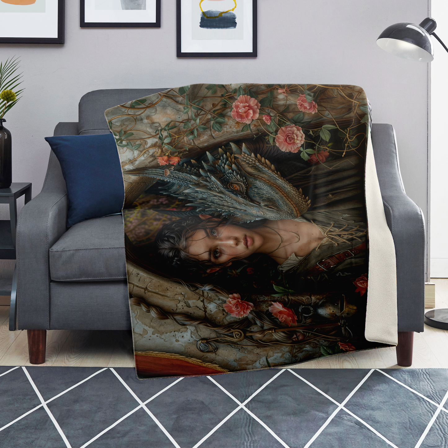 The Secret Garden Premium Microfleece Blanket