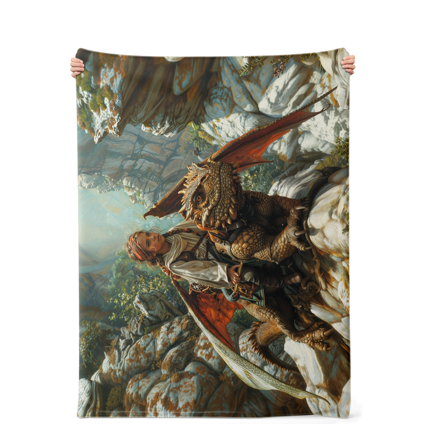 The Dragons Apprentice Premium Microfleece Blanket