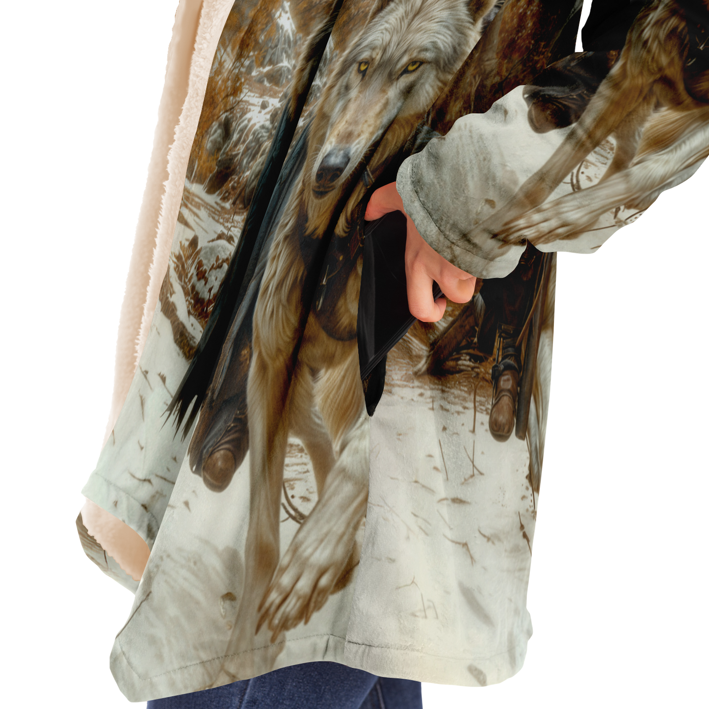 Wolf Rider Microfleece Cloak