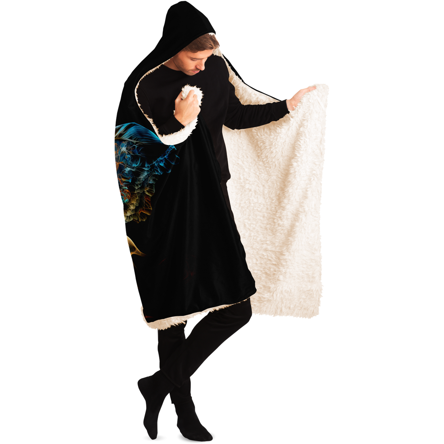 Liquid Butterfly Hooded Blanket