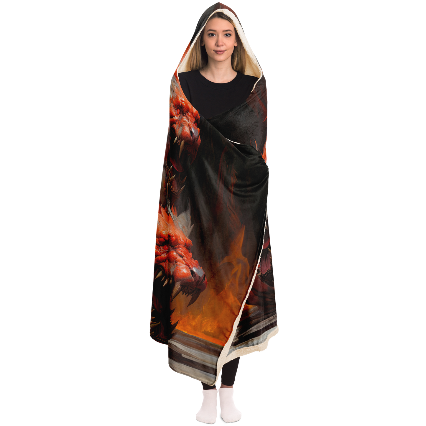 Hound Of Hades Hooded Blanket