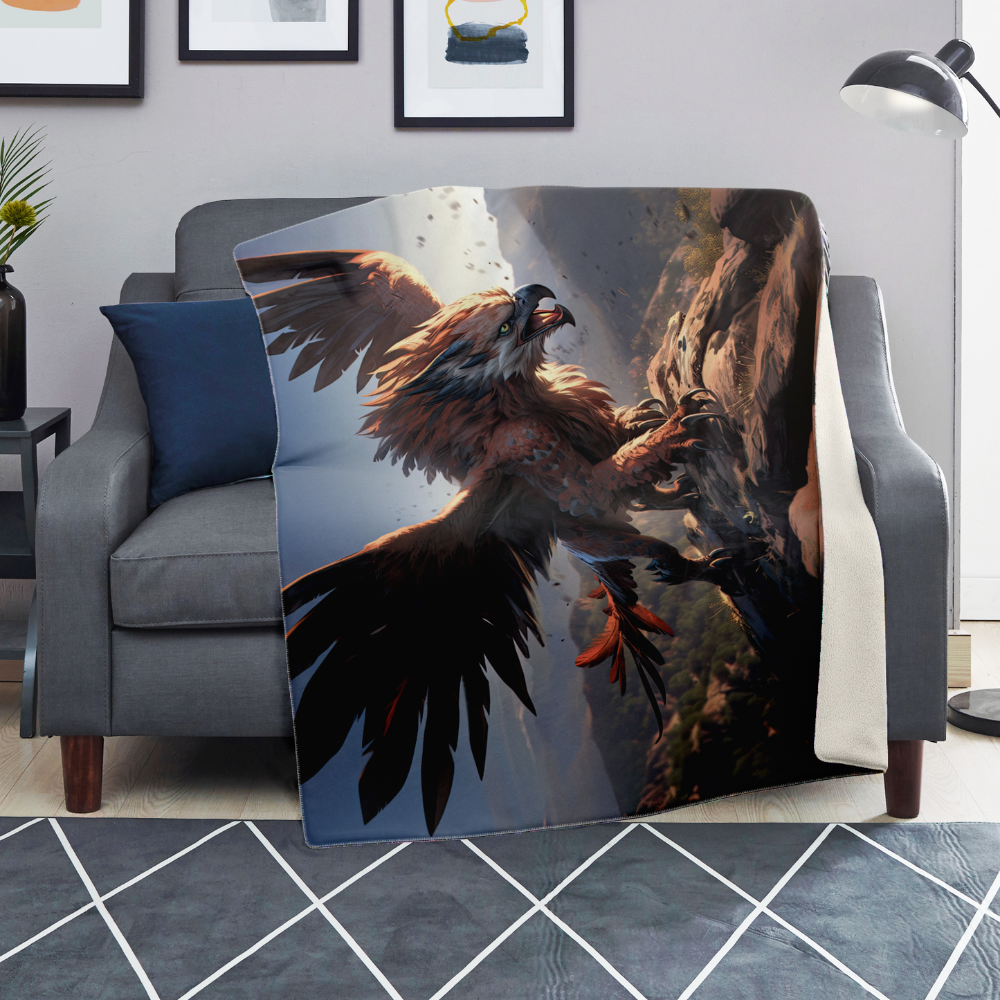 Griffon Touchdown Premium Microfleece Blanket