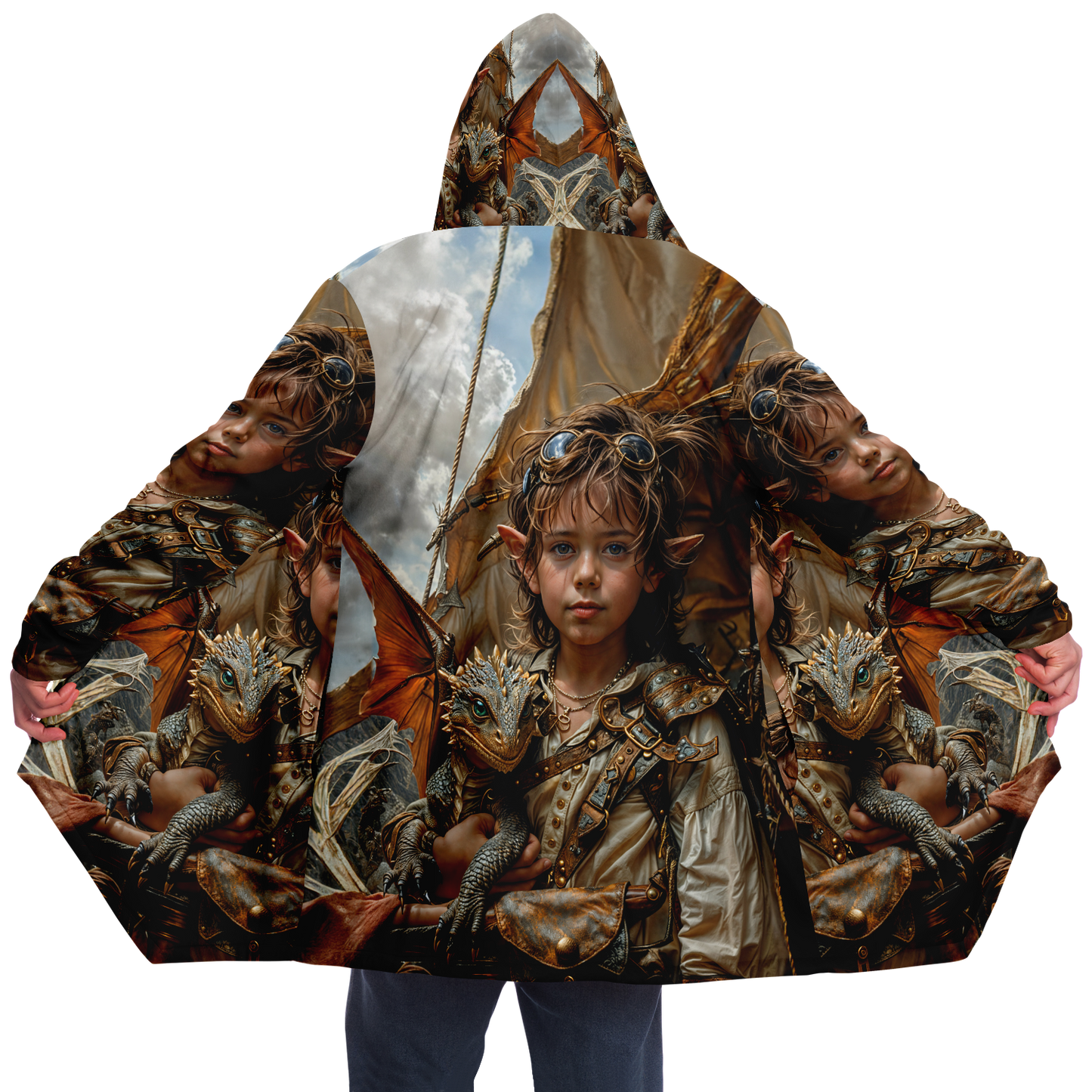 Sky Pirate Cadets Microfleece Cloak