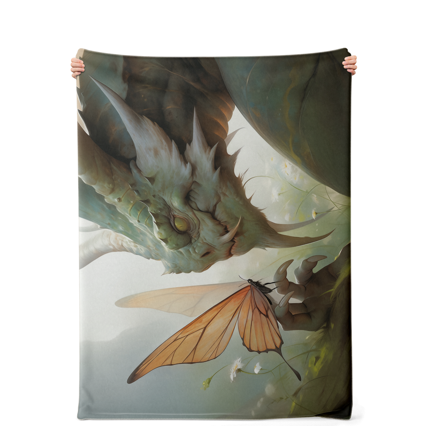 Fire and Flutter Premium Microfleece Blanket