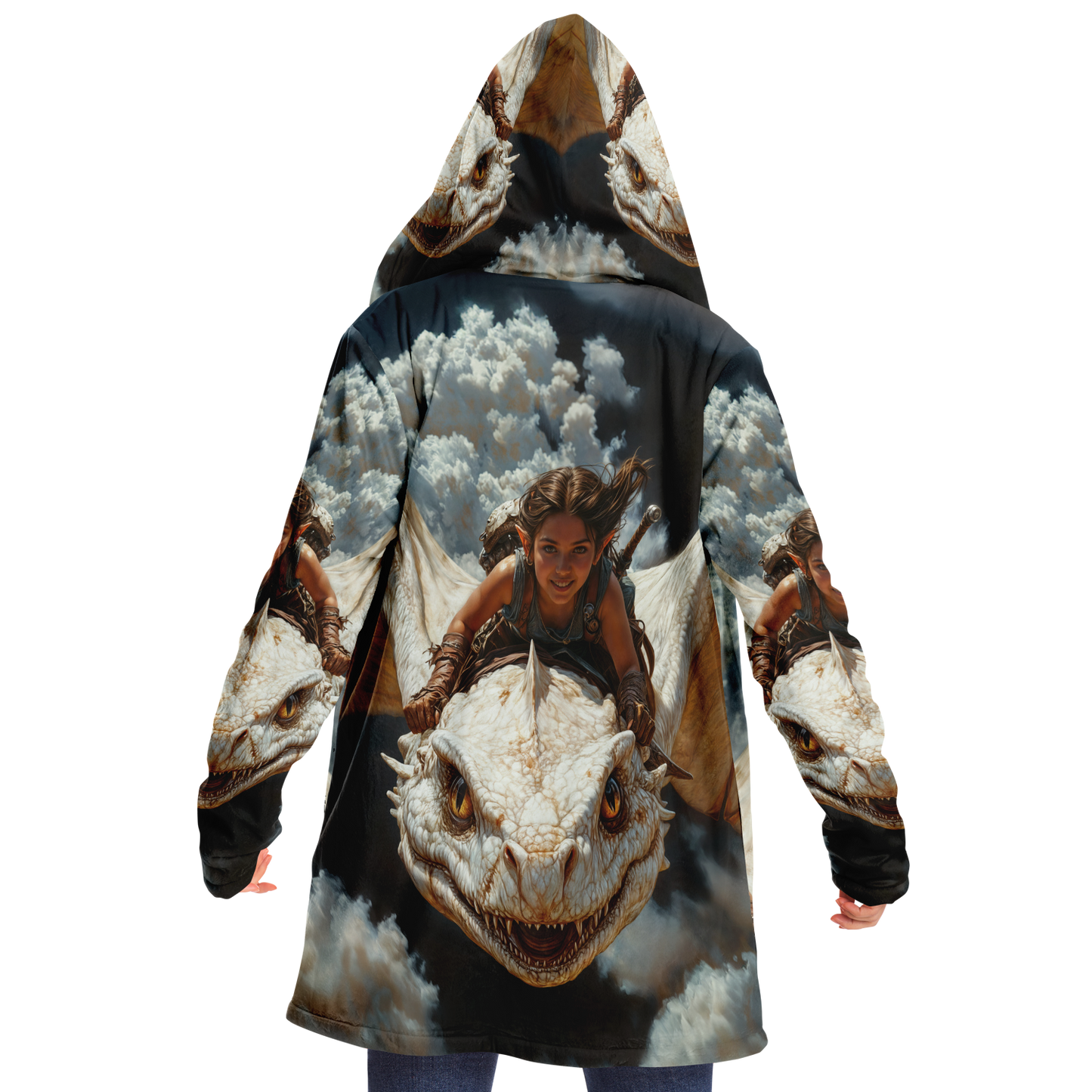 The Dragon Rider’s Smile Microfleece Cloak