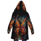 Psychedelic Monarch Microfleece Cloak