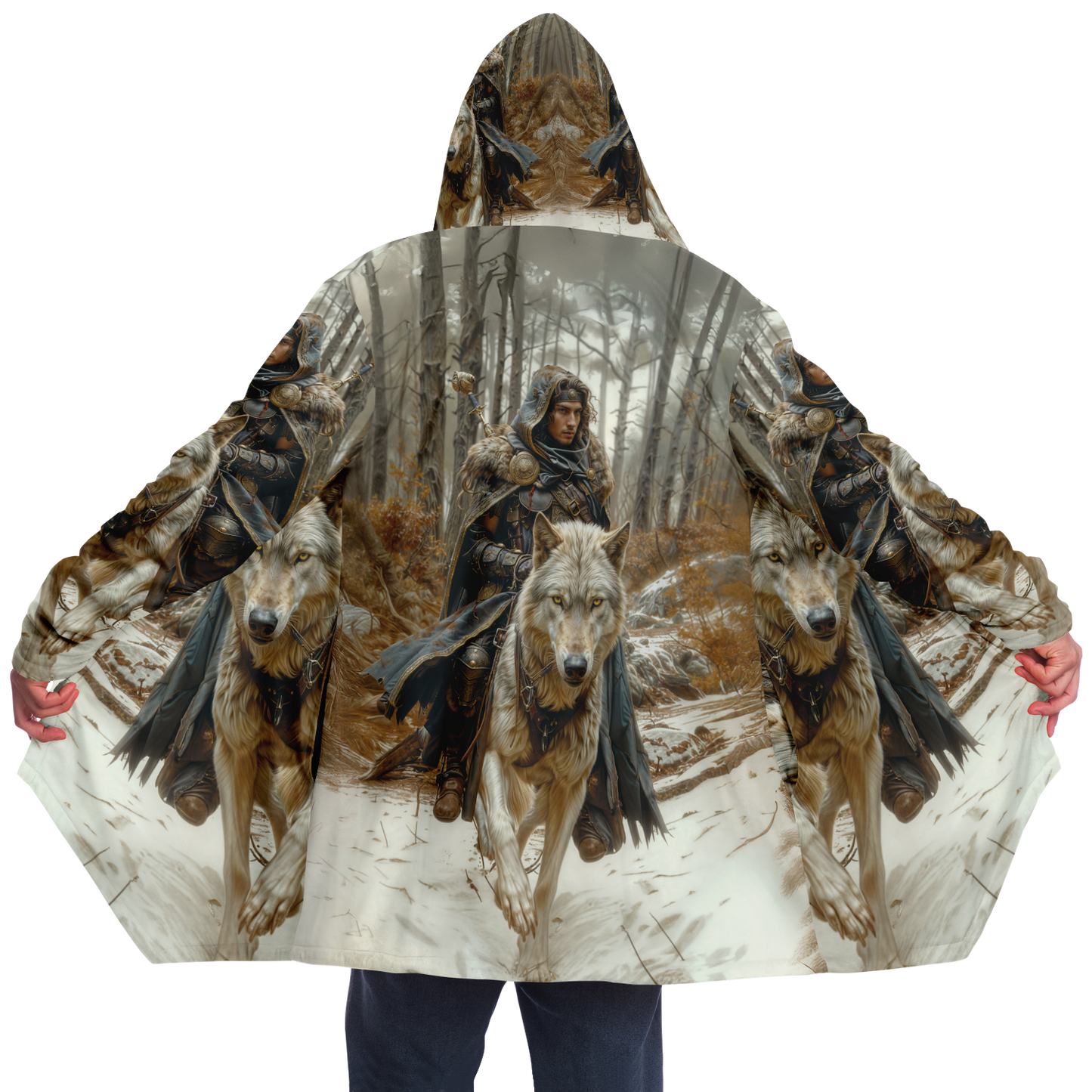 Wolf Rider Microfleece Cloak