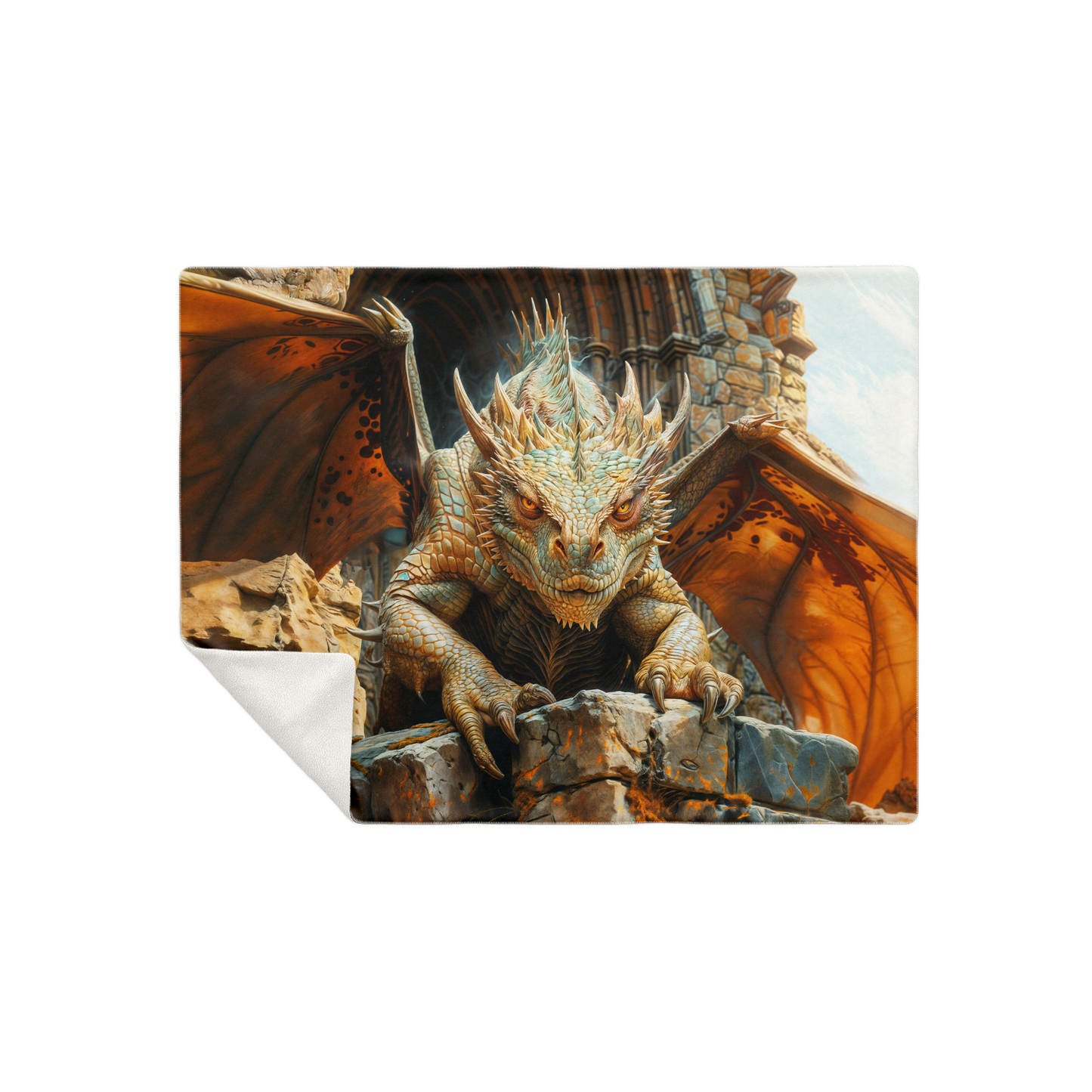 Protector of the Forgotten Keep Premium Microfleece Blanket