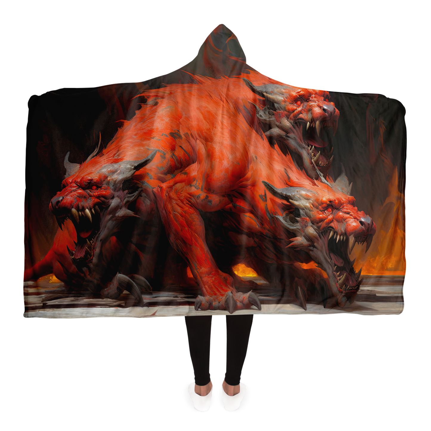 Hound Of Hades Hooded Blanket