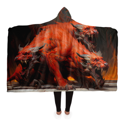 Hound Of Hades Hooded Blanket