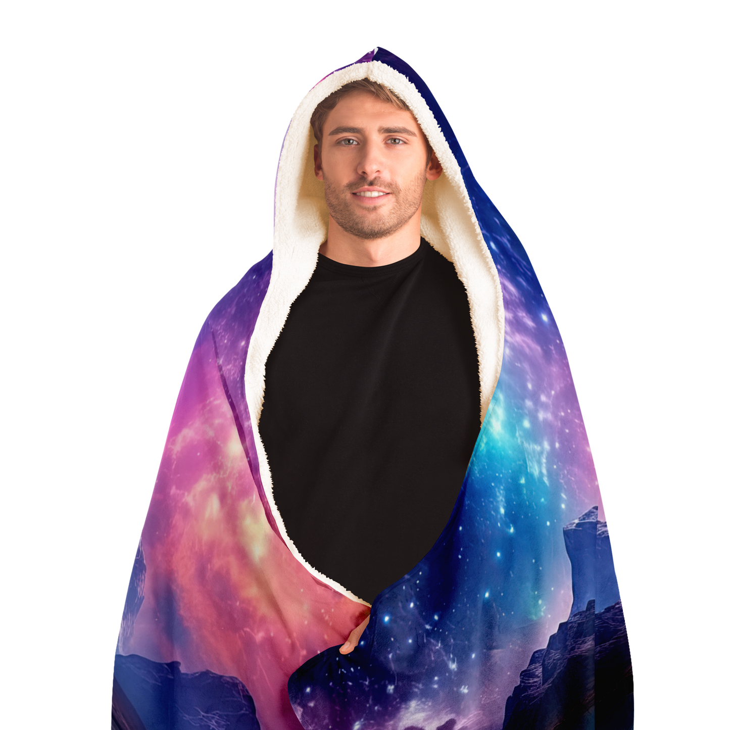 Space Holiday Hooded Blanket