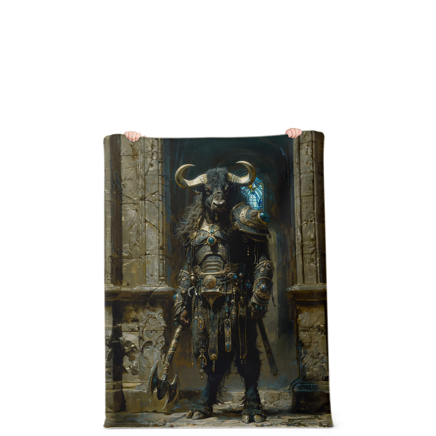 Minotaur Centurion Premium Microfleece Blanket