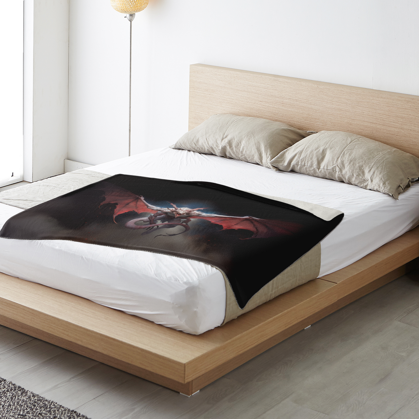 Winged Nightmare Premium Microfleece Blanket