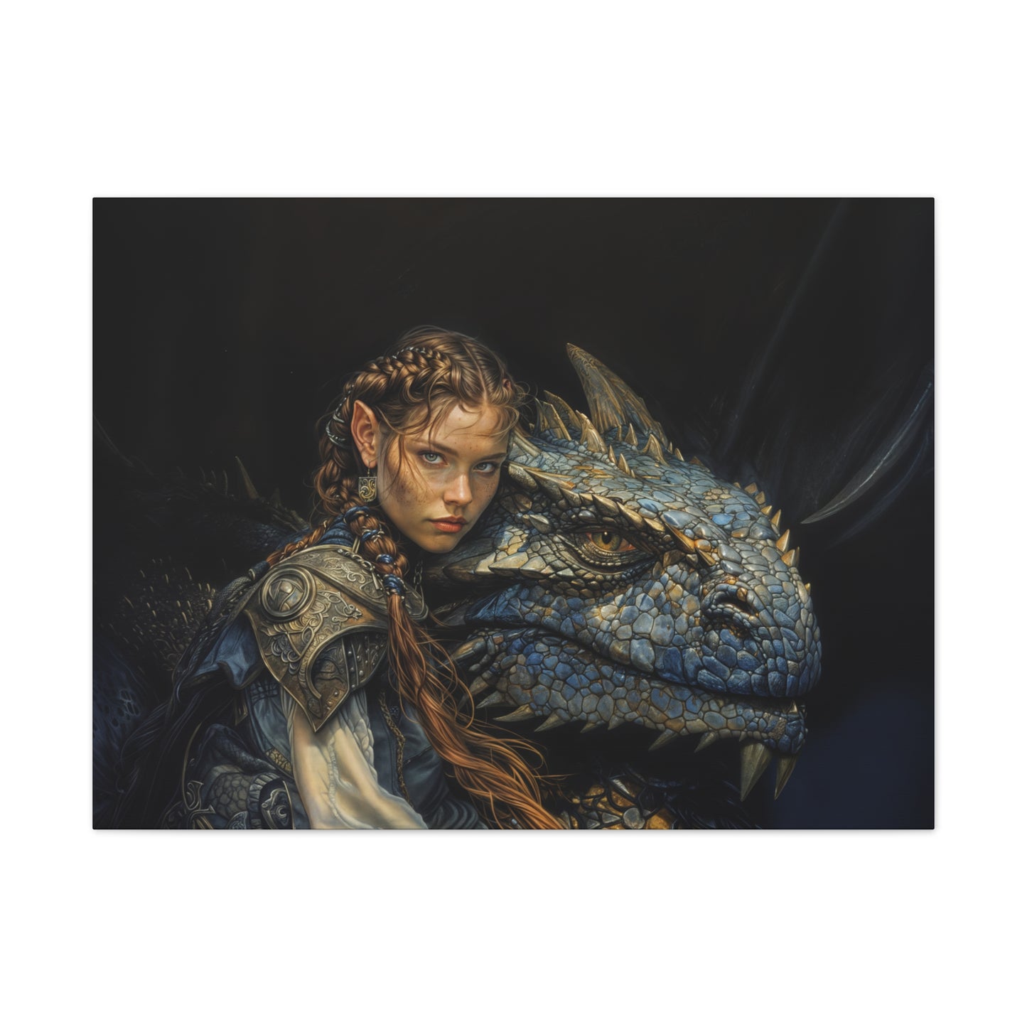 "Bond Of The Dragonrider"  Canvas Stretched, 0.75" - Print