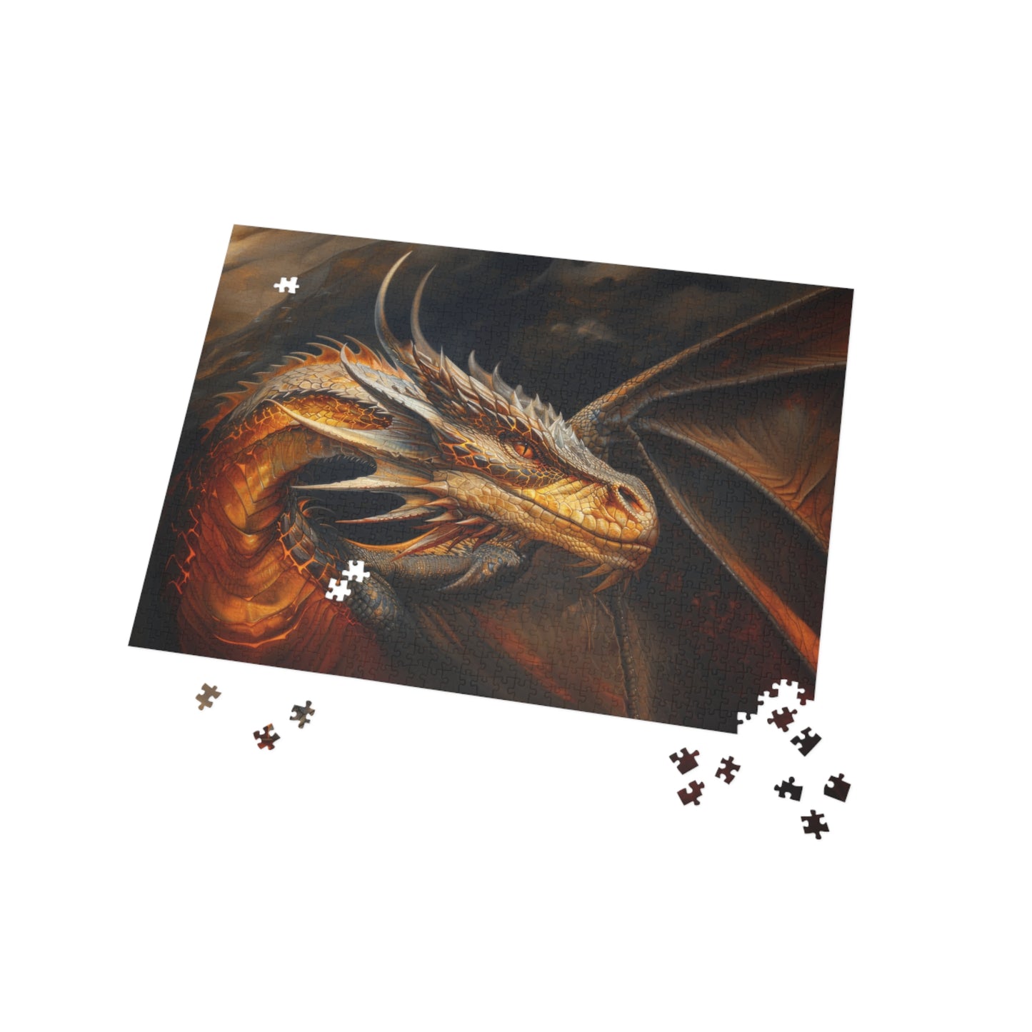 "Fireheart - Grandfather Dragon" Puzzle (500, 1000-Piece)