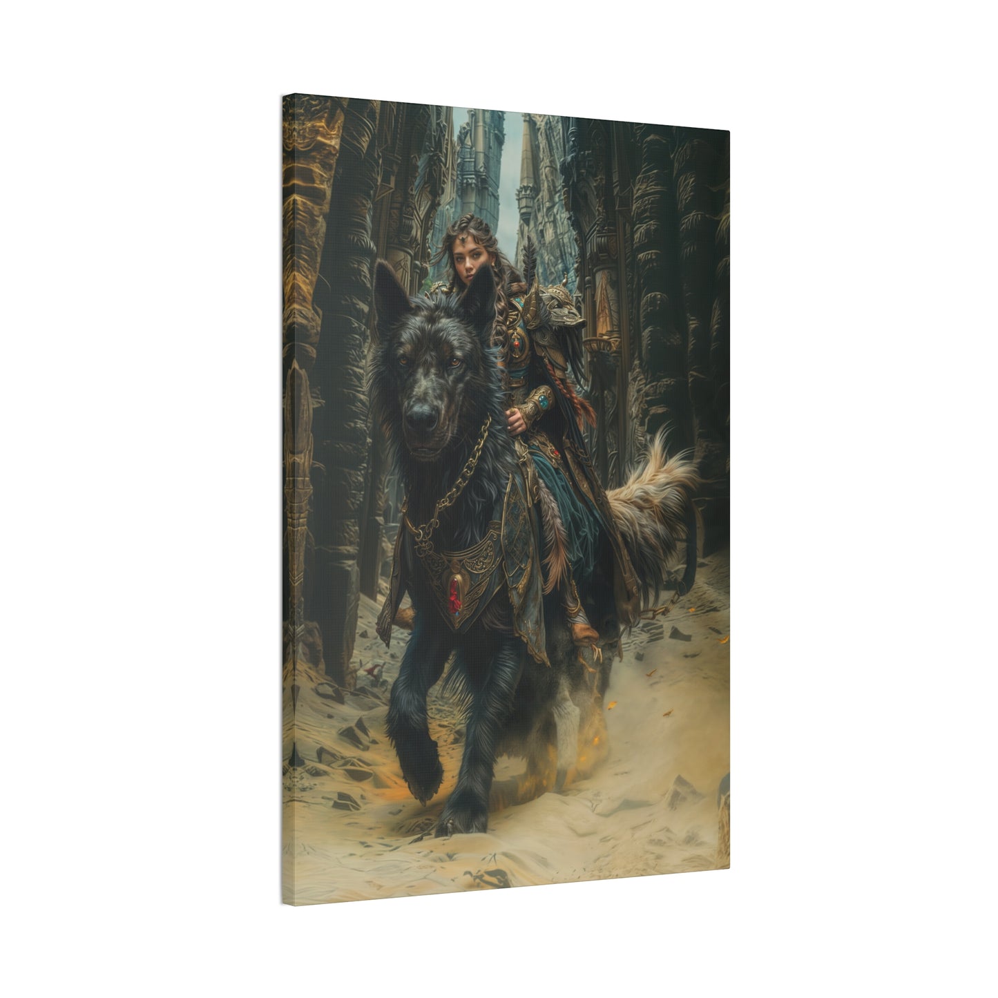 "Midnight Rider " Canvas Stretched, 0.75" - Print