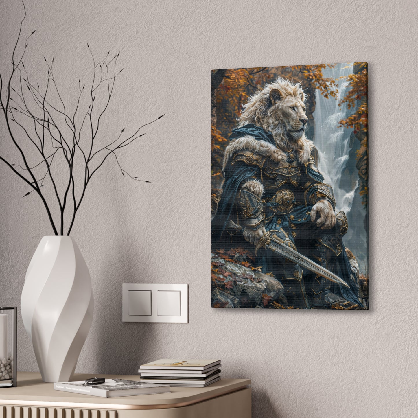 "Lionhearts Mourning" Canvas Stretched, 0.75" - Print