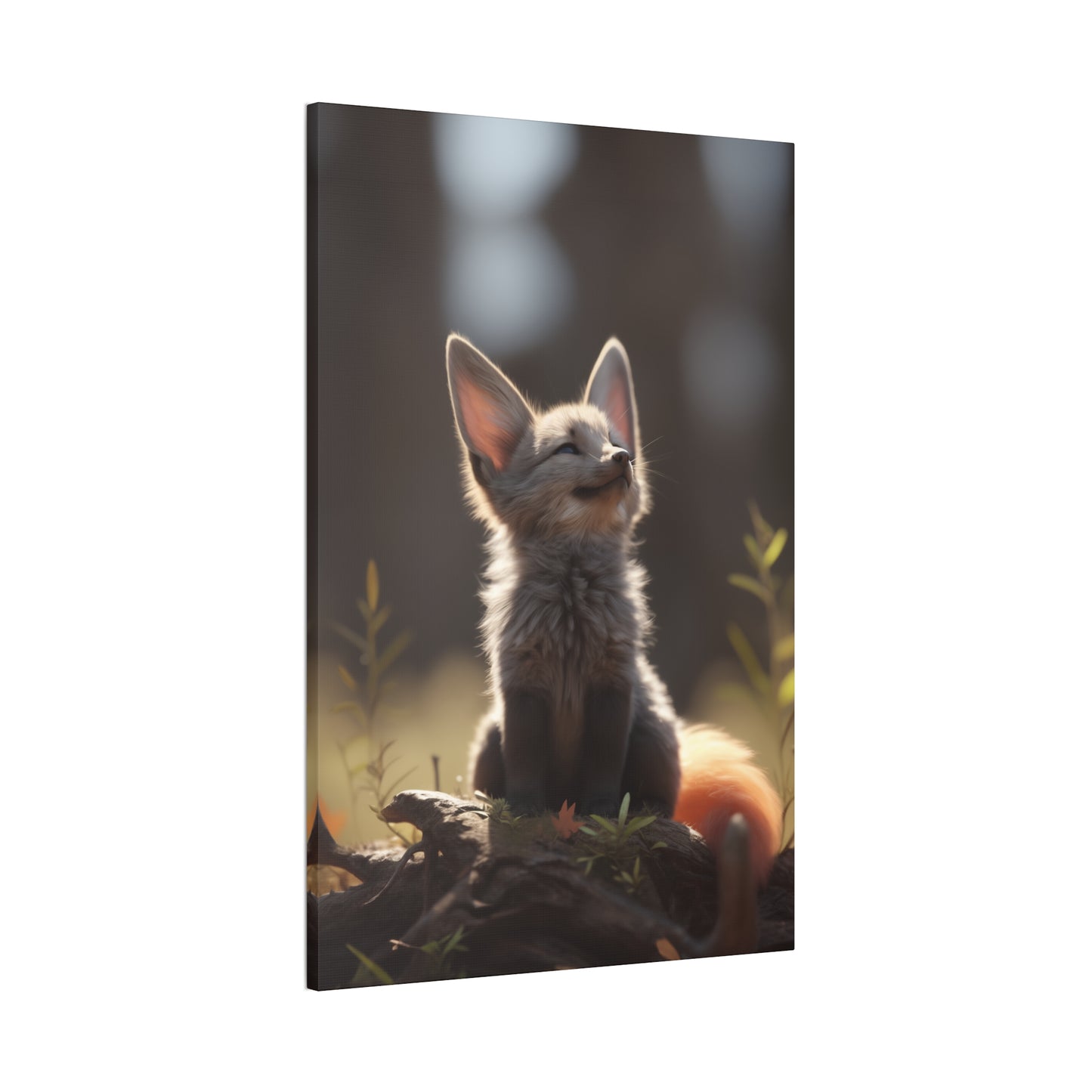 "Dawn Fox" Canvas Stretched, 0.75" - Print