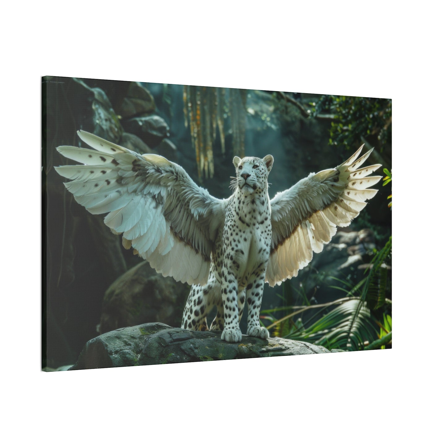 "Winged Panther"  Canvas Stretched, 0.75" - Print