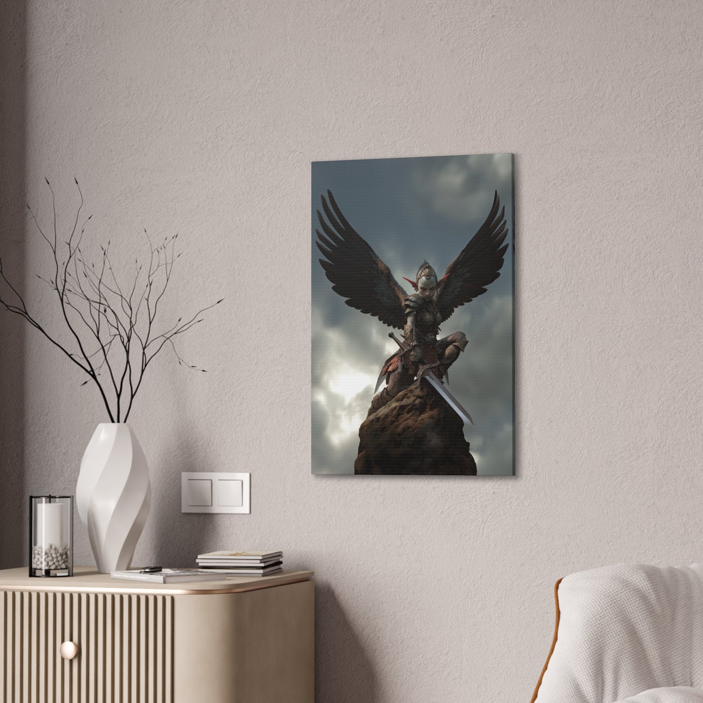 "Goblin Harpy Queens Guard" Canvas Stretched, 0.75" - Print