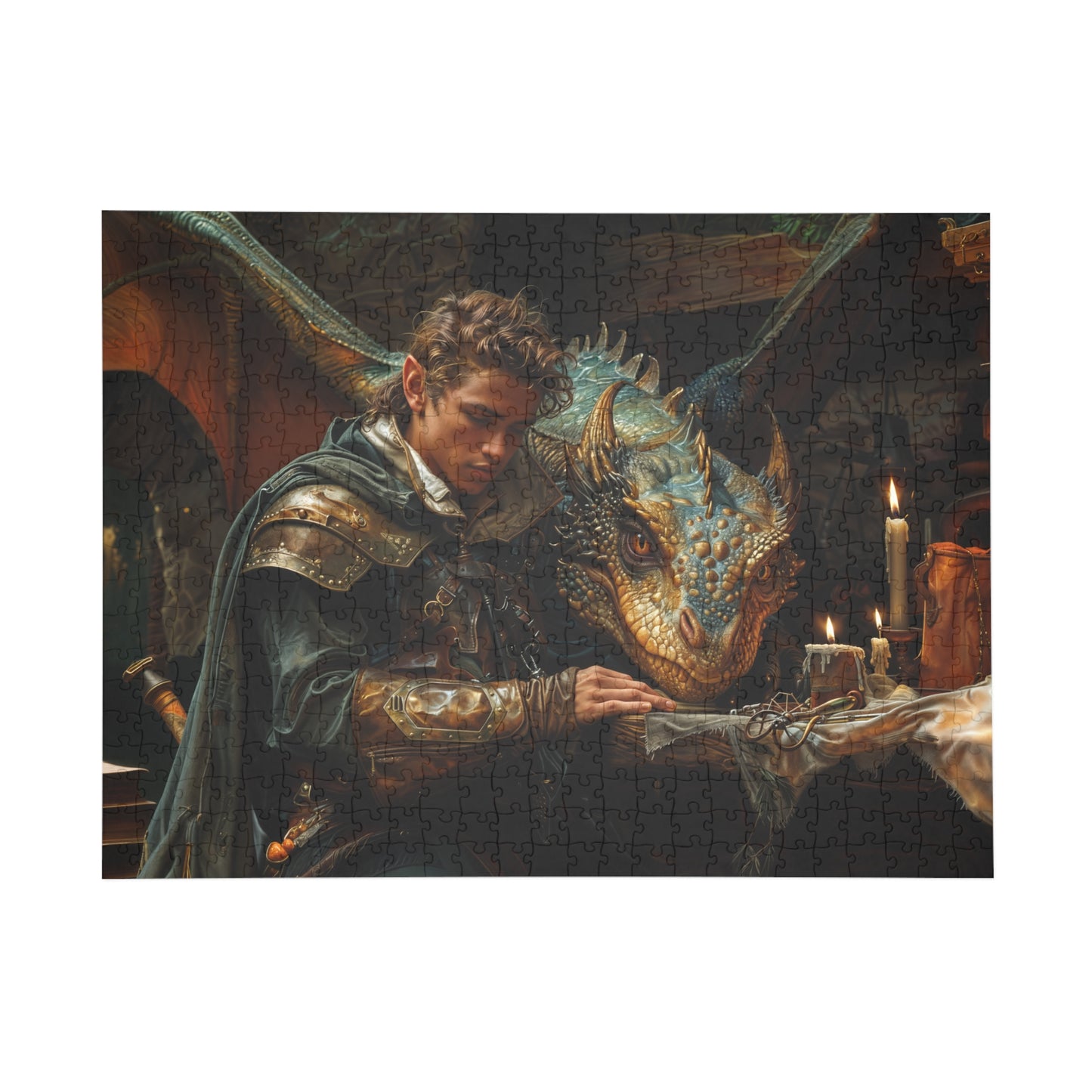 "Candlelit Companions" Puzzle (500, 1000-Piece)