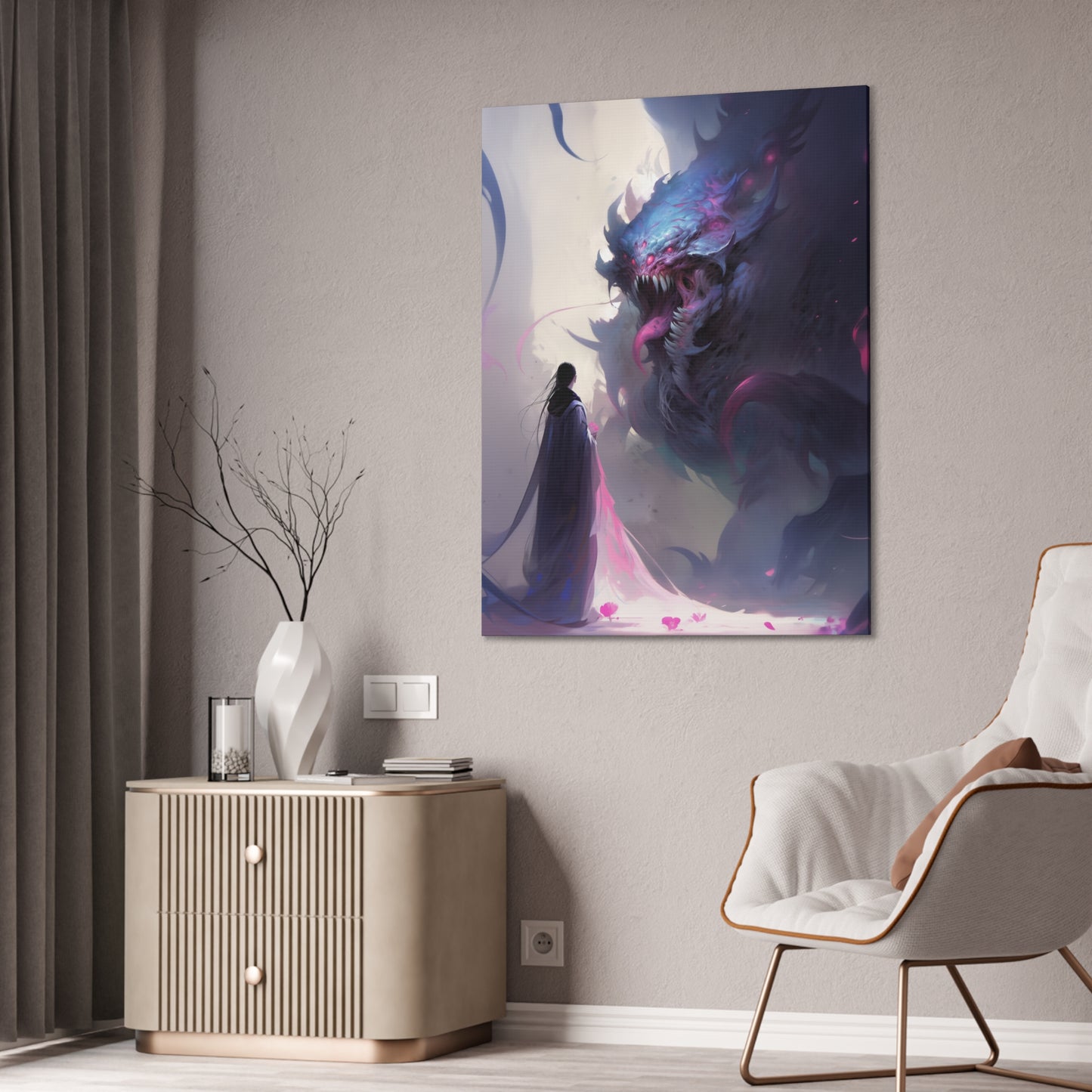 "Kraken Of The Void" Canvas Stretched, 0.75" - Print