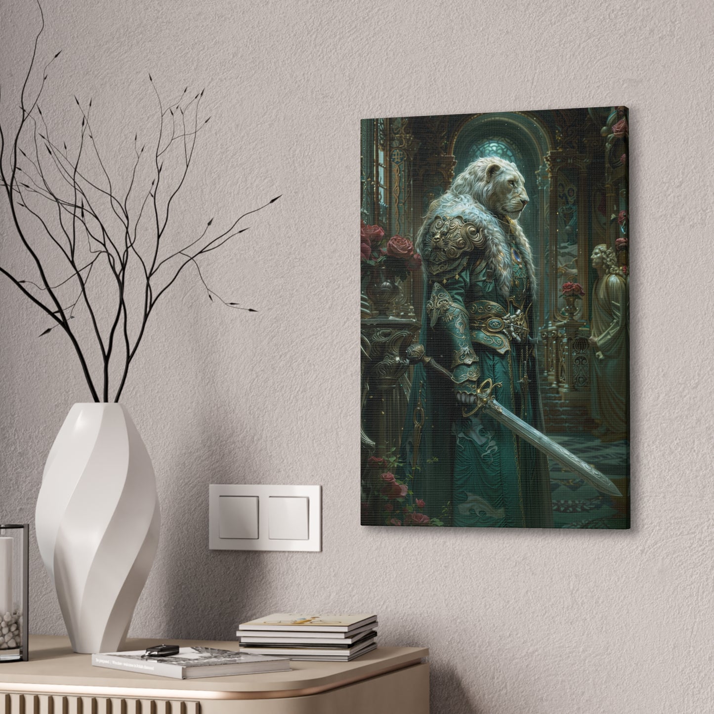 "Valor In The Halls Of Kings" Canvas Stretched, 0.75" - Print