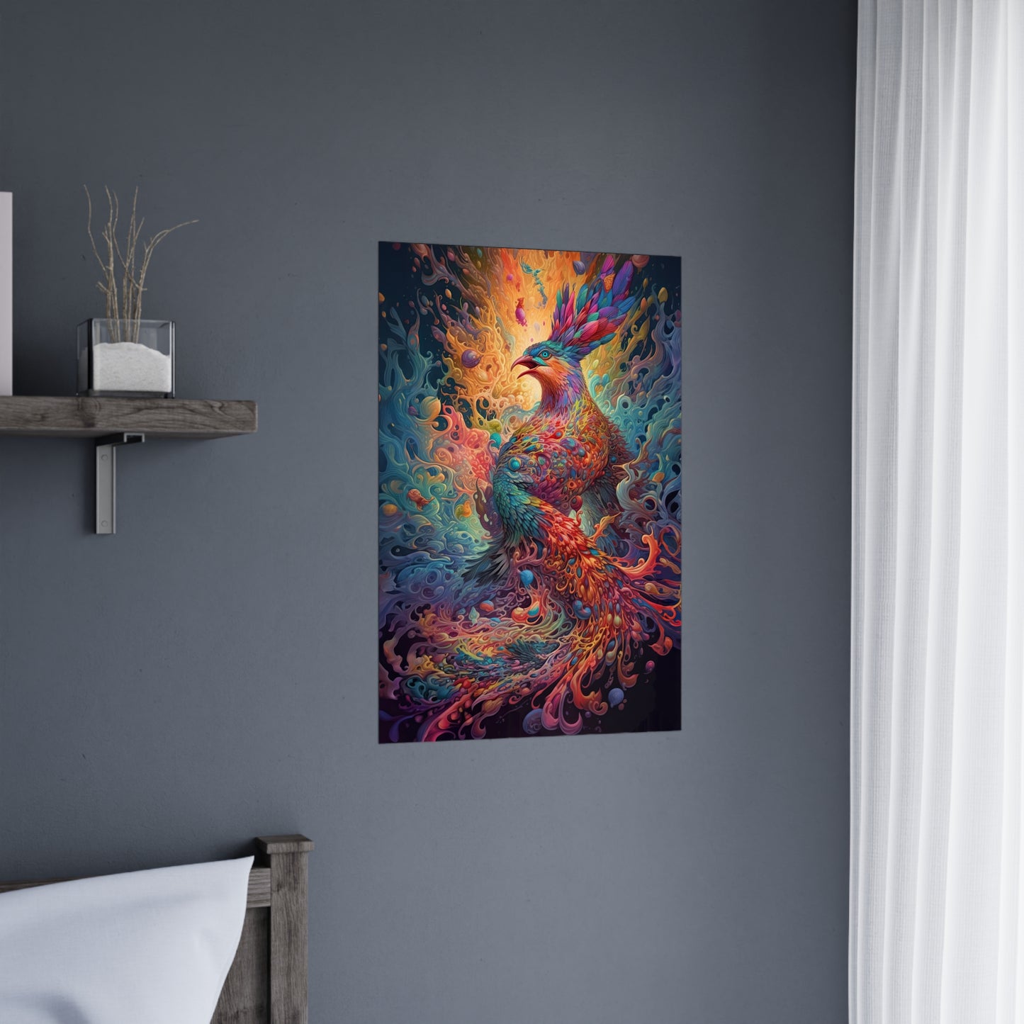 "Liquid Light Phoenix" Poster - Print