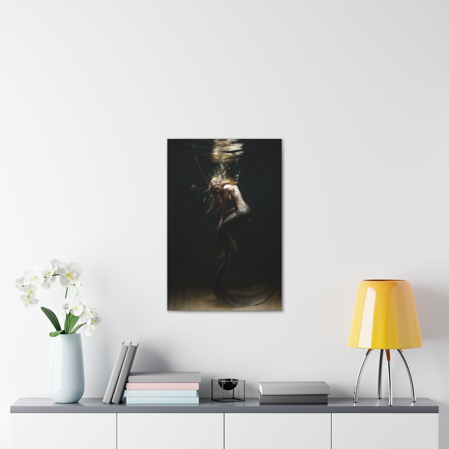 "Spearmaiden of the Deep" Canvas Stretched, 0.75" - Print