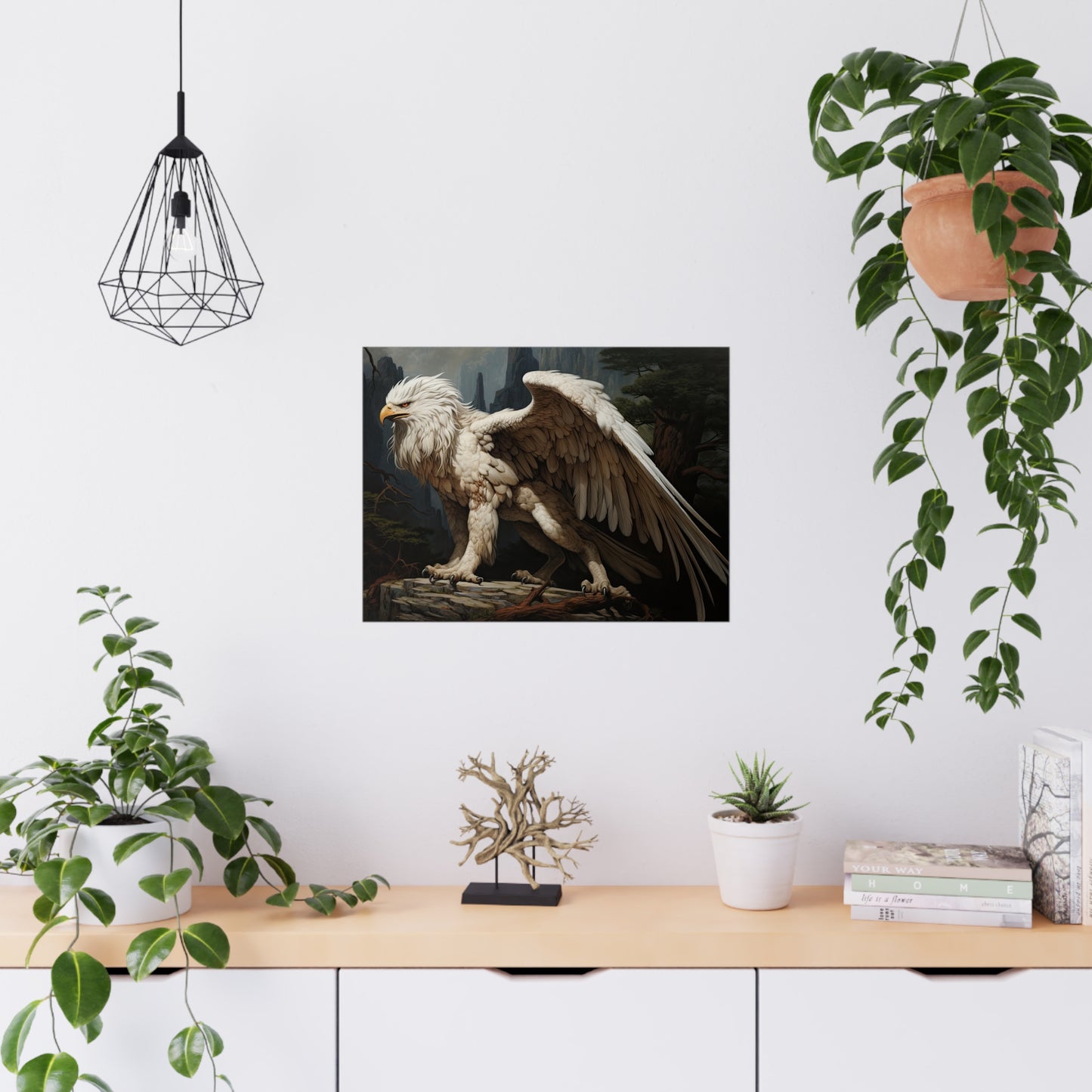 "Forest Sentinel Griffon" Poster - Print